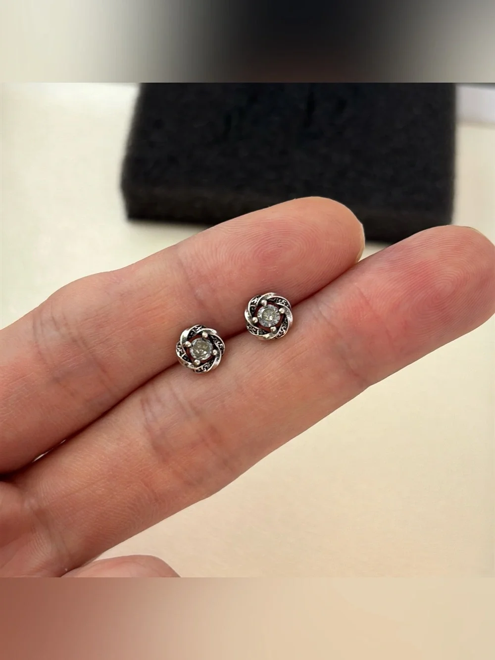 6mm CZ Star Stud Earrings for Men Women Streetwear Punk Hip Hop Unisex Earrings